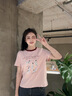 LAGOGO可愛(ài)斑點(diǎn)狗粉色T恤女拉谷谷2025年夏季新款撞色圓領(lǐng)短袖 粉紅色 M 曬單實(shí)拍圖