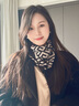 北極絨磁吸扣圍巾女棉麻圍脖三角絲巾2024秋冬季新款護頸脖子保暖防風 磁扣棉麻-迷宮黑米 【面料升級加倍親膚】 曬單實拍圖