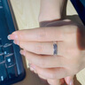 中國黃金（CHINA GOLD）S990銀戒指男女款簡(jiǎn)約百搭碎冰冰開(kāi)口指環(huán)婦女節生日禮物送愛(ài)人 碎冰冰戒指【情侶款】 曬單實(shí)拍圖