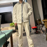 凡迪時尚（FANDISS）美式復古飛行員夾克男款春季cleanfit短款巴恩風外套哈靈頓棒球服 卡其色（單外套） XL 適合130-155斤 曬單實拍圖