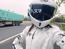 MOTO BOY女款摩托車騎行服夏季透氣輕薄機(jī)車服防摔修身賽車服夾克女四季 MB-J65白黑夏款 XL 曬單實(shí)拍圖