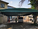 都格（Duge）移動雨棚推拉棚大型戶外帳篷車棚停車棚折疊伸縮遮陽棚大排檔雨棚 不帶圍布 寬3米*伸縮長3米*高3米 曬單實拍圖