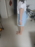 鴻星爾克（ERKE）童裝女大小童運(yùn)動(dòng)套裝兒童休閑短袖套裝正白165 曬單實(shí)拍圖