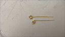 KUXA老鳳凰金店款彩金四葉草耳環(huán)鍍18k金耳線(xiàn)925鍍銀輕奢感2025新款耳 鑲鉆四葉草耳線(xiàn) 鍍18K金 曬單實(shí)拍圖