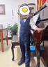 DOMIAMIAKIDS男童禮服花童西裝小男生兒童合唱服鋼琴演出服主持人畢業(yè)服裝 藏青色馬甲四件套 160 （身高150-160/體重78-88斤） 曬單實(shí)拍圖