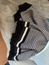 PORTS寶姿男裝早秋休閑保暖圓領(lǐng)針織衫毛衣ML9K024KKW004 CHARCOAL STRIPE M 曬單實拍圖