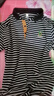 清倉撿漏條紋Polo衫男士冰絲短袖T恤韓版潮流修身翻領(lǐng)半袖上衣服 【涼感高質(zhì)量清倉】惠P0149黑色 2XL 建議體重135-145斤可穿 曬單實(shí)拍圖
