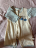 班杰威爾嬰兒衣服夏季薄款寶寶連體衣純棉無骨哈衣爬服睡衣空調(diào)衫 夏季長袖小熊貓 親膚透氣不悶汗 59cm 曬單實拍圖