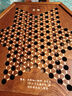御圣 跳棋玻璃珠跳跳棋木質(zhì)跳棋盤早教啟蒙親子益智游戲桌游兒童禮物 六角型跳棋盤+【瑪瑙珠棋子】 曬單實拍圖