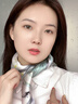 MITHAOL KUSC真絲小方巾100%桑蠶絲護(hù)頸女生方巾母親節(jié)生日禮物送婆婆 出水芙蓉【心想事