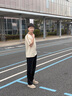 卡賓（CABBEEN）【撞色拉鏈運(yùn)動翻領(lǐng)】男裝織帶拼接Polo衫新款短袖夏珠地上衣 杏色15（寬松版型） L /175/50 曬單實(shí)拍圖