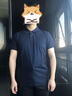 金利來(lái)短袖T恤男夏季含桑蠶絲休閑翻領(lǐng)透氣修身商務(wù)上衣體恤衫官方直發(fā) 寶藍-95 2XL 曬單實(shí)拍圖