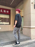 ARNTARE官方潮牌冰絲褲子男生夏季薄款寬松運(yùn)動(dòng)休閑褲青少年直筒闊腿長褲 黑色（NE01） XL （體重130-145斤） 曬單實(shí)拍圖