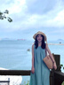 巧丂連衣裙女士吊帶掛脖夏季海邊度假沙灘裙高級感無袖背心裙新款寬松 無袖背心裙【豆綠】 M 曬單實拍圖
