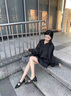 NINE WEST品牌鉚釘瑪麗珍鞋女2025夏季新款真皮單鞋百搭時(shí)尚鞋子女 黑色 36 曬單實(shí)拍圖