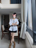 許我耀眼趙露思許妍同款襯衫裙腰帶百搭復(fù)古收腰皮帶時(shí)尚束腰腰封 咖啡色雙頭扣（100CM） 曬單實(shí)拍圖