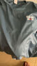 男士t恤短袖夏季薄款潮牌寬松半袖百搭ins潮流體恤長(cháng)袖T恤上衣服 淺灰色 L 曬單實(shí)拍圖