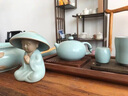 汝窯功夫茶具套裝陶瓷冰裂泡茶壺茶杯可開(kāi)片家用客廳輕奢禮品整套 汝窯19頭【天青-西施壺】禮盒裝 曬單實(shí)拍圖