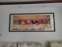 出寫(xiě)八駿圖掛畫(huà)駿馬圖客廳裝飾畫(huà)馬到成功牌匾字畫(huà)老板辦公室國畫(huà)壁畫(huà) A款 100*220cm 【油畫(huà)布紋+實(shí)木外框】 曬單實(shí)拍圖
