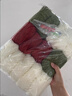 水星系列家紡玫瑰花束毯子手工diy毛線(xiàn)材料包鉤織毯子變花束創(chuàng  )意禮物自制花毯 (牛奶棉)酒紅+奶白色玫瑰花毯材 [套餐一]約可織直徑90cm毛毯 曬單實(shí)拍圖