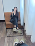 JIOESC法式高級(jí)感冰絲睡衣女夏款2024新款春秋季吊帶家居服三件套帶胸墊 黑色（吊帶+開衫+長(zhǎng)褲） M 建議80-100 曬單實(shí)拍圖