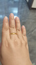 中國黃金（CHINA GOLD）黃金冰川戒指足金情侶一對戒結婚紀念日七夕情人節生日禮物送老婆 【送女友】冰川戒指 約1.4g【女戒】 曬單實(shí)拍圖
