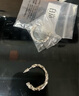 白嵐麻花耳環(huán)女S925銀耳釘時尚潮流素圈耳飾簡約優(yōu)雅氣質(zhì)生日禮物 銀色大號 曬單實(shí)拍圖