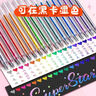 舒星8色彩色閃光筆啫喱發(fā)光亮晶晶流沙銀光手帳專(zhuān)用珠光標記兒童做筆記閃亮閃粉水彩筆熒光筆 曬單實(shí)拍圖