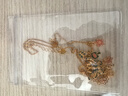 周大生銀項鏈足銀琺瑯蝴蝶鎖骨鏈高級感送女友七夕禮物 琺瑯蝴蝶項鏈 曬單實(shí)拍圖