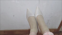 啄木鳥(niǎo)工作鞋女軟底黑色高跟鞋細跟職業(yè)裝尖頭低跟軟皮工裝舒適上班單鞋 杏色 3cm 38 曬單實(shí)拍圖