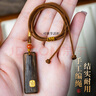 佑匠沉水級隨形文萊沉香吊墜黑油老料鑲金黃財神觀(guān)音守護男女項鏈掛件 沉水文萊沉香吊墜男女素牌隨機發(fā) 曬單實(shí)拍圖