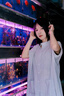 FSHE藍色條紋短袖襯衫連衣裙女夏季2025新款韓系寬松中長款疊穿A字裙 藍色條紋 S 建議85-100斤 曬單實拍圖