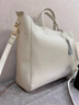 ANYSMIC輕奢侈品牌包包女包高檔單肩包女士潮流荔枝紋托特包通勤手提包 米白色 曬單實(shí)拍圖