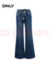 ONLY2025秋季新款小個(gè)子復古高腰寬松喇叭褲牛仔褲女|125132092 J35 510洗水牛仔藍 M 曬單實(shí)拍圖