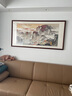 漢臻唐璽  HONZONTX鴻運當頭國畫(huà)山水畫(huà)客廳風(fēng)景名家手繪真跡客廳掛畫(huà)辦公室裝飾畫(huà) 品質(zhì)紅木（純實(shí)木框 配玻璃） 帶框長(cháng)170 高87CM 曬單實(shí)拍圖