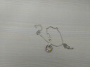 愛之花環(huán)蝴蝶結(jié)項(xiàng)鏈女鎖骨鏈輕奢創(chuàng)意小眾高級(jí)設(shè)計(jì)感生日學(xué)生閨蜜 銀色 曬單實(shí)拍圖