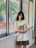 花國衫高端工作服定制t恤印logo文化衫體恤訂制短袖重磅純棉diy衣服印字 白色 S 曬單實拍圖