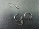 英悅 手機(jī)掛繩指環(huán)扣u盤airpods pro二代鑰匙圈鏈金屬多功能防丟短款簡約男可拆卸女創(chuàng)意飾品 2條【黑色】電鍍金屬材質(zhì) 曬單實拍圖
