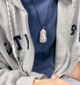 中國黃金觀音菩薩足銀項鏈兒童款寶寶銀彌勒佛嬰兒周歲禮物送新生兒生日 足銀千手觀音吊墜-兒童款 曬單實拍圖