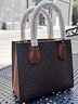 MICHAEL KORS女士包包女包單肩斜挎手提包 35S1GM9M2B-BROWN 棕色（PVC） 曬單實(shí)拍圖
