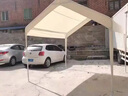 停車棚帳篷家用室外遮陽車棚私家車蓬雨棚汽車移動車庫簡易防曬篷 3x4米白停車棚 【配送固定螺絲】 曬單實拍圖