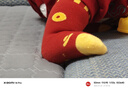 愛寶適嬰兒襪子新年棉襪秋冬寶寶紅色新生兒周歲滿月中筒襪3雙裝M碼T120 曬單實拍圖