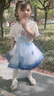 G.DUCKKIDS小黃鴨女童套裝春秋2024新款?lèi)?ài)莎公主裙甜美洋氣兒童紗裙開(kāi)衫外套 毛衣和裙子 120 尺碼5~6歲【110-120cm】 曬單實(shí)拍圖