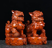 黑檀木雕獅子風(fēng)水?dāng)[件家居招財(cái)鎮(zhèn)宅實(shí)木雕刻木質(zhì)獅子工藝禮品禮物 花梨木一對(duì)長(zhǎng)7.2寬7.2高12cm 曬單實(shí)拍圖