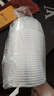 賽卓 一次性碗帶蓋食品級打包盒外賣餐盒飯盒家用可微波食品保鮮餐具 700ML 透明碗藍蓋*50個 曬單實拍圖