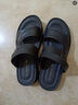 紅蜻蜓 男士涼鞋男沙灘鞋男士軟面軟底真皮涼拖鞋兩用防滑頭層牛皮休閑男鞋 黑色 41 曬單實(shí)拍圖