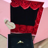 世紀緣黃金戒指男女凝香花蕾足金鑲嵌莫桑石情侶生日禮物送女友 4.06g【圈號17】帶國檢證書(shū) 曬單實(shí)拍圖