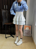 康莉芭蕾德訓鞋女2025年春季新款小白鞋軟底不累腳阿甘鞋休閑鞋子 米白色/灰色 38 (240mm) 曬單實拍圖