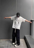 洛夫倫（LOFVRANG）大碼直筒運(yùn)動休閑褲男春秋男士寬松胖子男裝褲子男款加肥加大男褲 黑色 3XL 適合175到195斤 曬單實(shí)拍圖