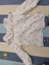 戴維貝拉（DAVE＆BELLA）小童長袖T恤2025女童新款純棉碎花上衣兒童衣服女寶寶秋裝打底衫 米白【現(xiàn)貨】 80 cm（建議身高73-80cm） 曬單實拍圖